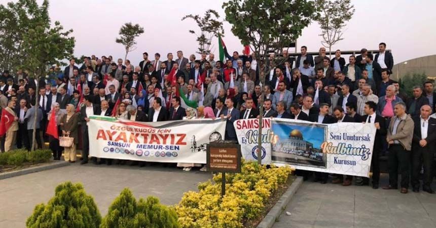 ABD ve İsrail protestosu