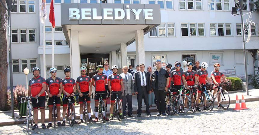 Muğlalı bisikletçiler Havza’da
