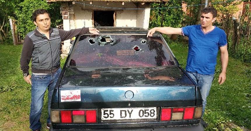 Kavak'ı dolu vurdu!