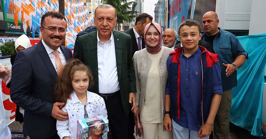 Erdoğan'a sürpriz kutlama