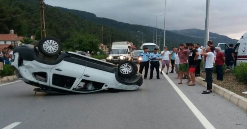Yakakent'te kaza ucuz atlatıldı