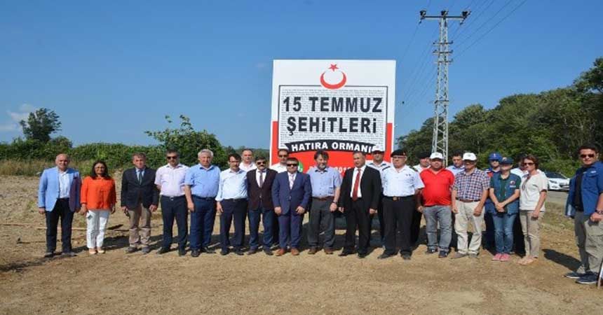 Sinop'a 15 Temmuz şehitleri hatıra ormanı 