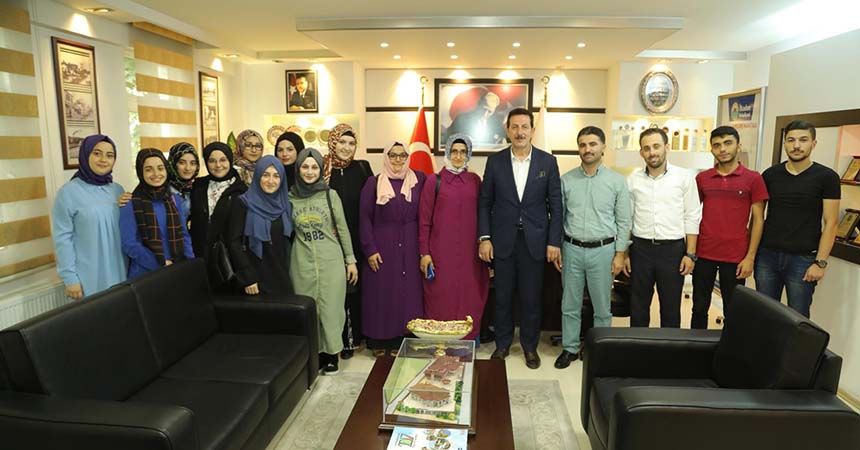 Başkan Tok'a KPSS kursu teşekkürü
