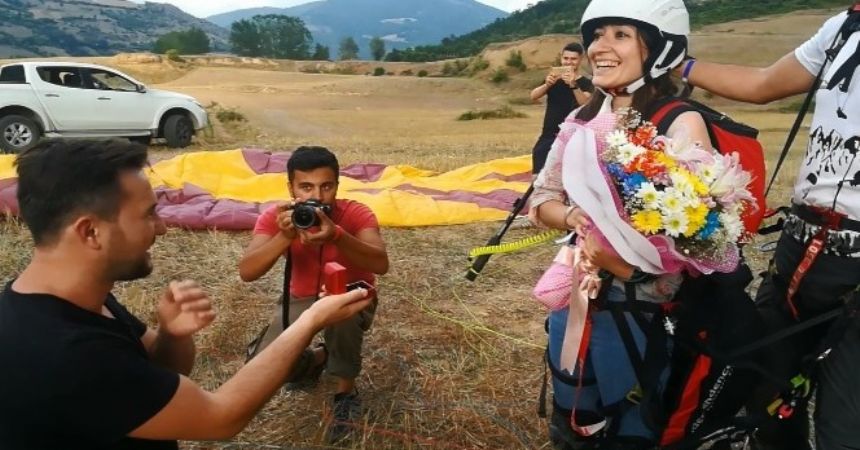 Yere indiğinde şaşkına döndü