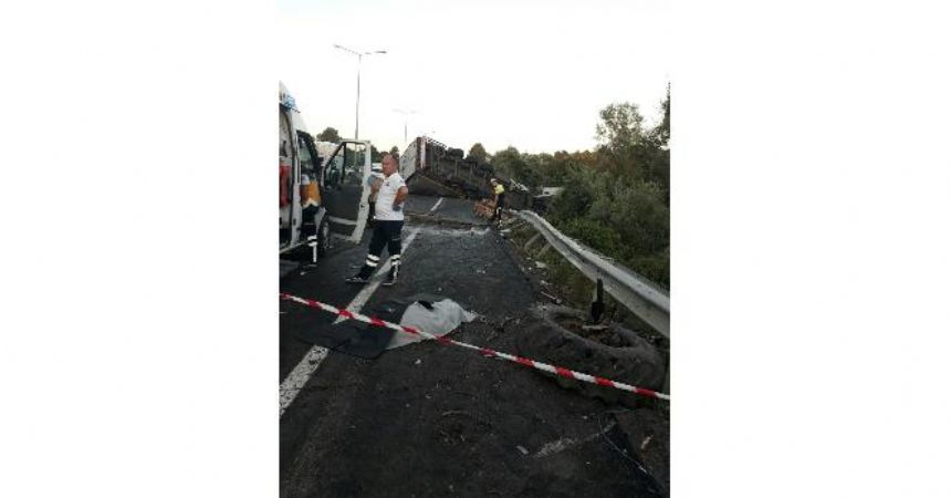 Terme'de TIR traktörü biçti!