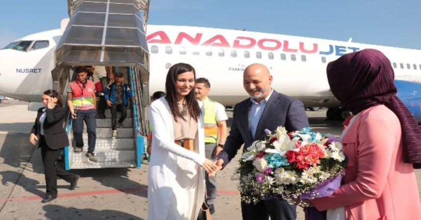Karaaslan’a coşkulu karşılama