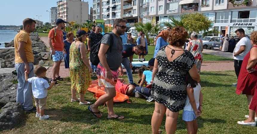 Boğulmak üzereyken vatandaşlar kurtardı Boğulmak üzereyken vatandaşlar kurtardı