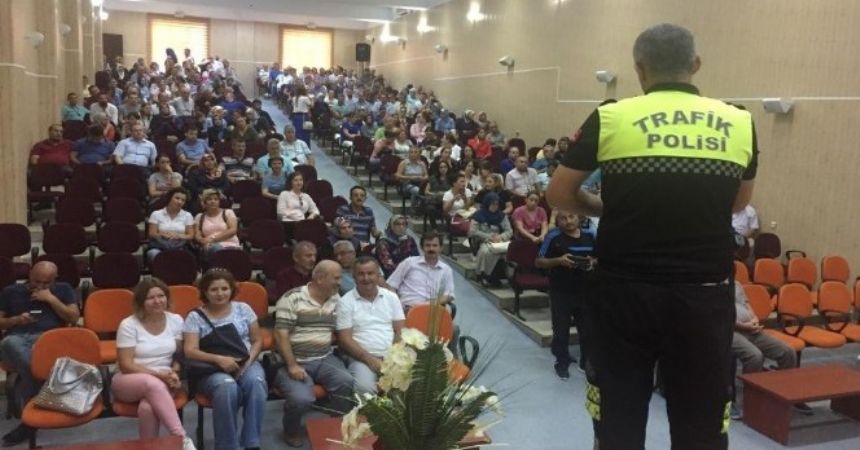 Öğretmenlere trafik dersi