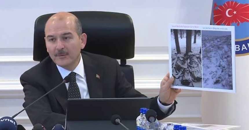 Soylu’dan donarak şehit olan asker açıklaması Soylu’dan donarak şehit olan asker açıklaması