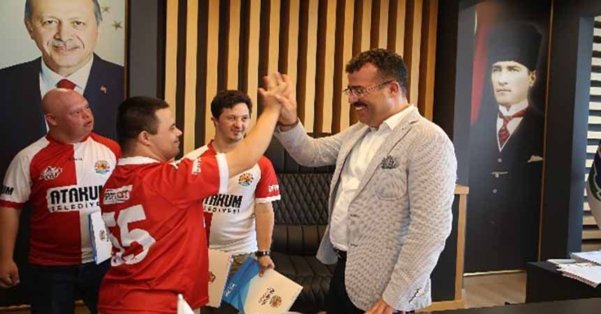 Atakum'un özel çocukları spor yapıyor