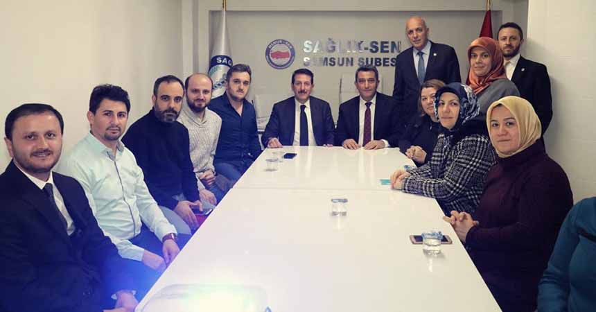 Tok'tan sendika ziyaretleri Tok'tan sendika ziyaretleri