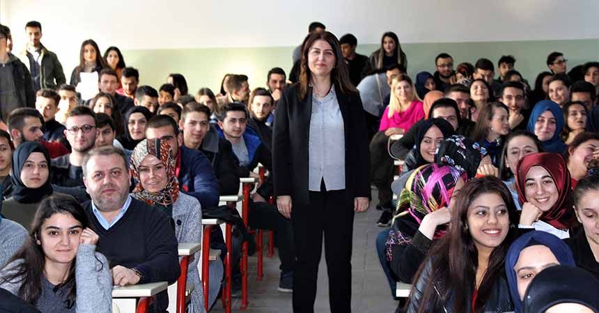 Öğrencilere KOSGEB destekleri anlatıldı