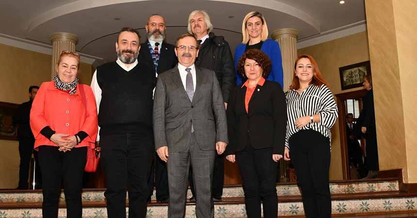Başkan Şahin'e ziyaretçi akını Başkan Şahin'e ziyaretçi akını