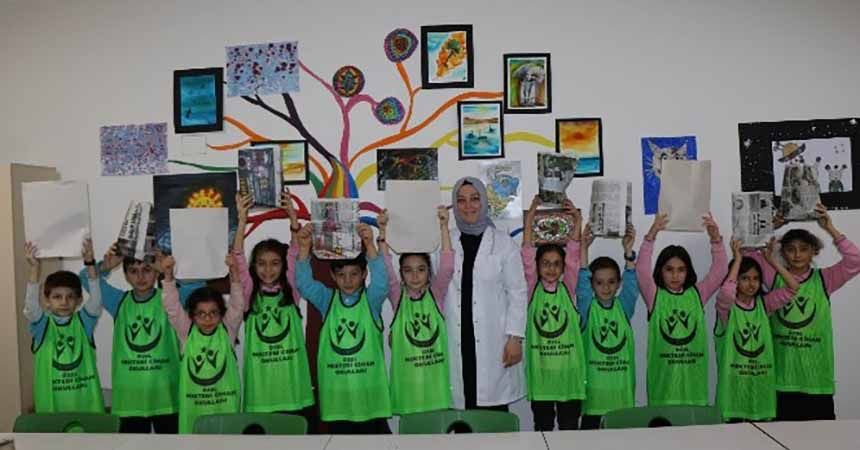 İlkokul öğrencilerinden poşete karşı ‘kese kağıdı'