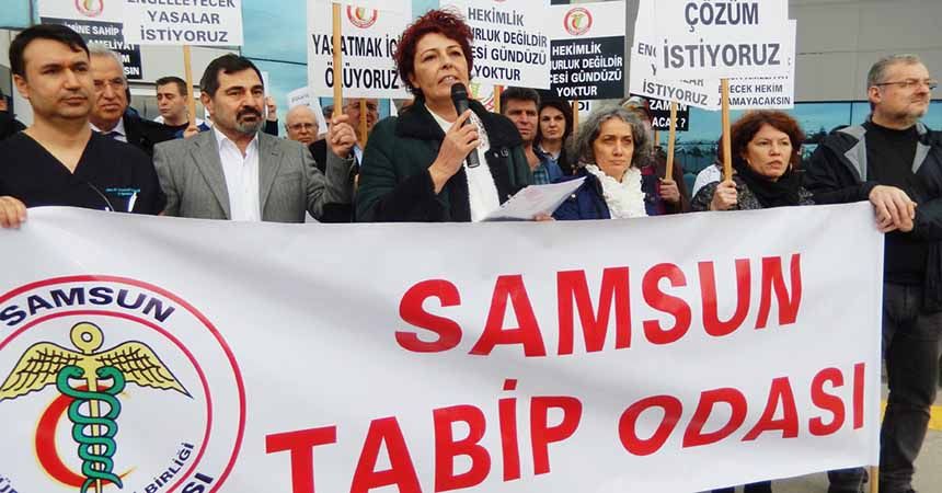 Tabip Odası'ndan saldırı protestosu