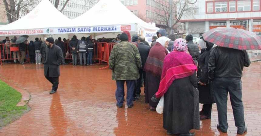 Samsun'da tanzim satış başladı