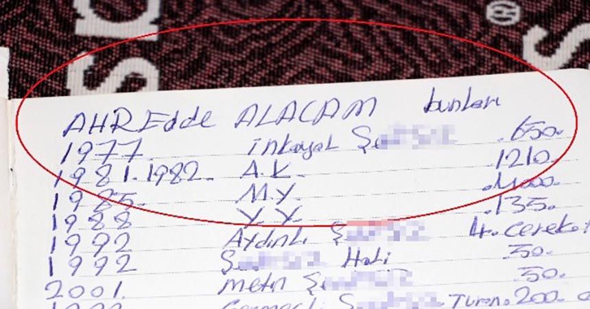 Alacaklarını ahirete bıraktı