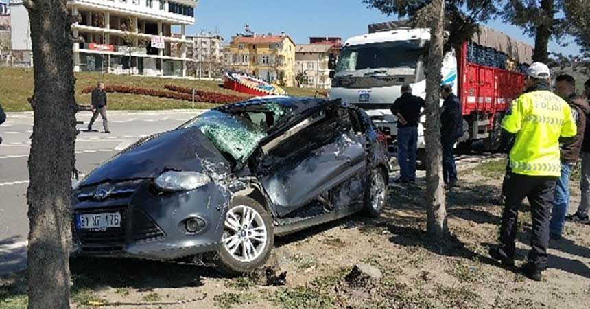 Hastane yolunda kaza: 4 yaralı
