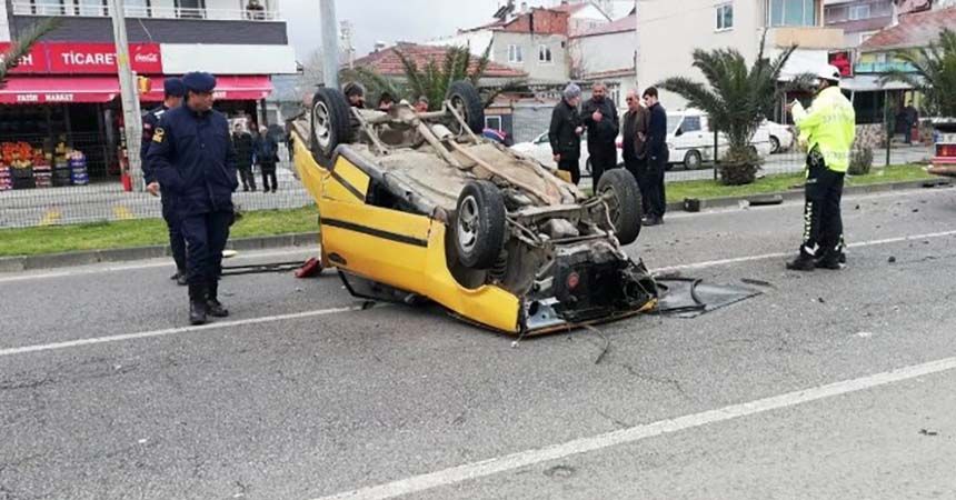 Uzman çavuş kazada ağır yaralandı
