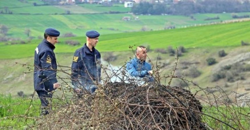 Çalılık yangını söndürüldü