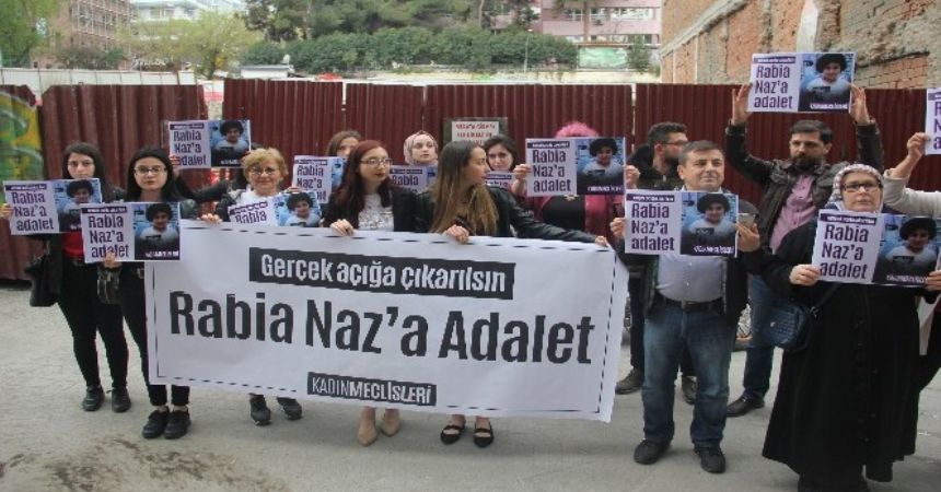 Rabia Naz için Samsun'da eylem