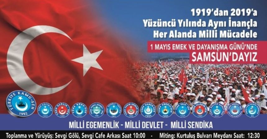Kamu-Sen 1 Mayıs'ta Samsun'da Kamu-Sen 1 Mayıs'ta Samsun'da