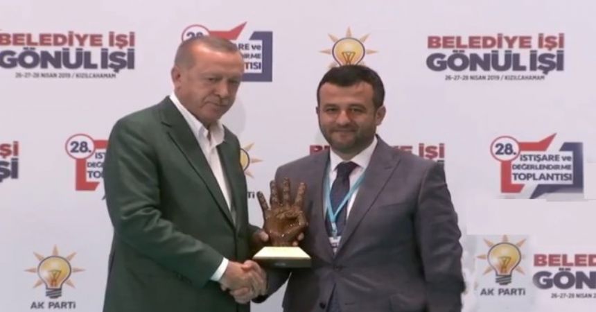 Doğan'a Erdoğan'dan ödül