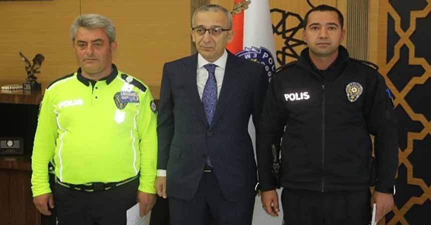 Kahraman polisler ödüllendirildi