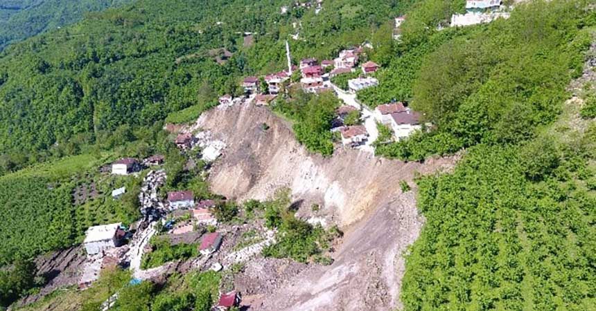 Cumhurbaşkanı Erdoğan heyelan hakkında bilgi aldı