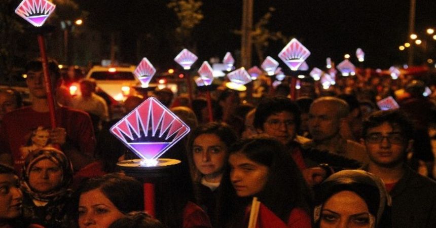 Bahçeşehirliler Samsun'da yürüdü Bahçeşehirliler Samsun'da yürüdü