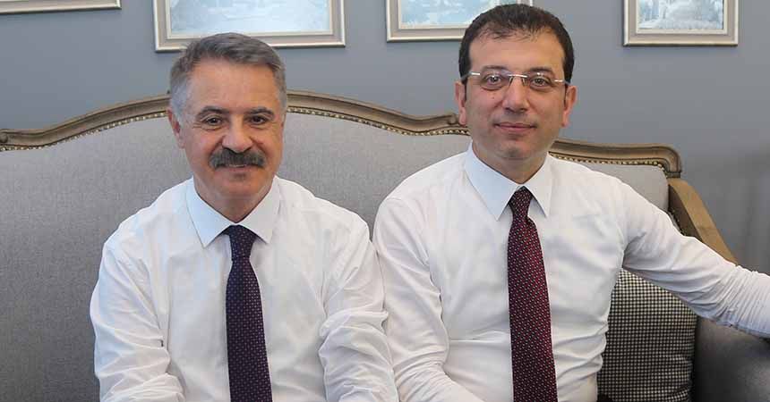 İmamoğlu'ndan Deveci'ye teşekkür İmamoğlu'ndan Deveci'ye teşekkür