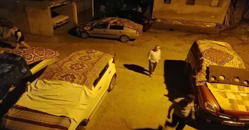 Dolu uyarısına karşı halılı kilimli önlem