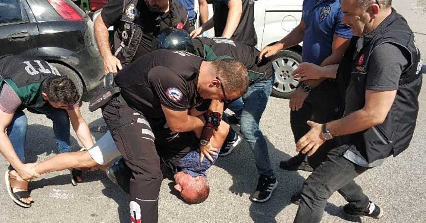 Narkotiğin elinden kaçamadı