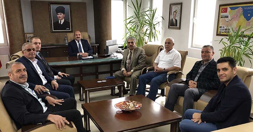 Tekkeköy Kent Konseyi ziyaretlerine başladı Tekkeköy Kent Konseyi ziyaretlerine başladı