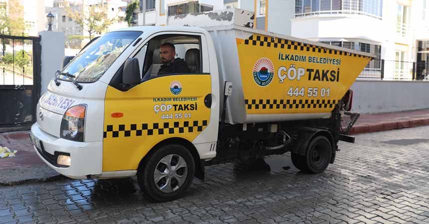 İlkadım'da 'çöp taksi' hizmete girdi İlkadım'da 'çöp taksi' hizmete girdi