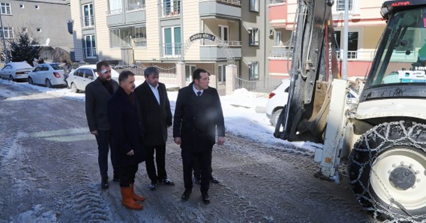 Atakum'da karla mücadele Atakum'da karla mücadele