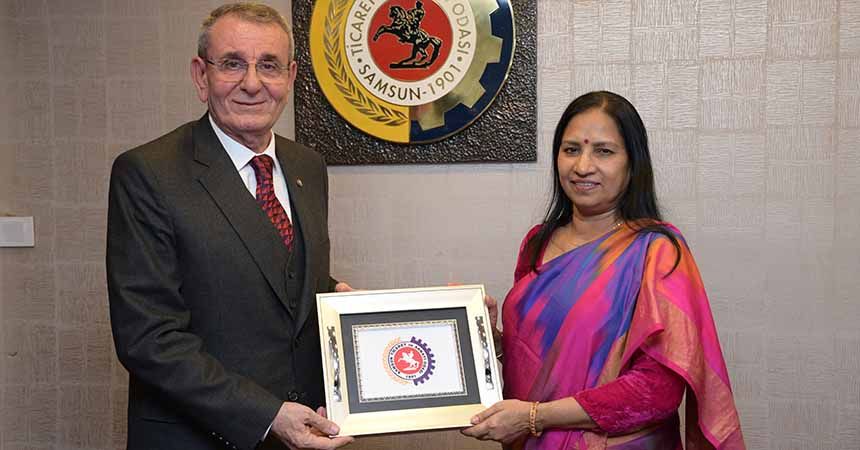 Hindistan'dan Samsun'a iş birliği ziyareti Hindistan'dan Samsun'a iş birliği ziyareti