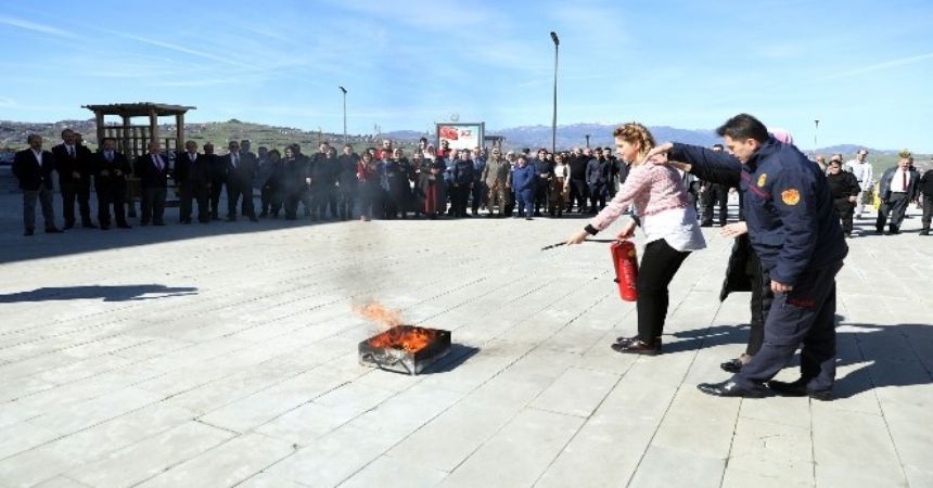 İlkadım'da yangın eğitimi