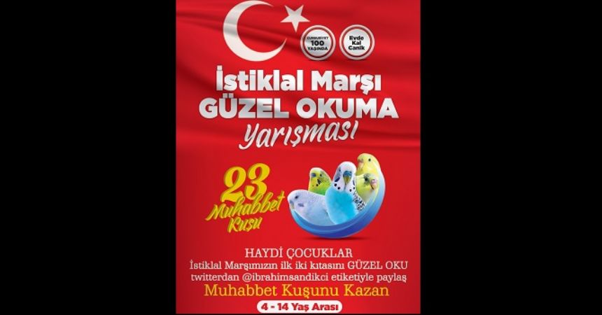 Canik'te İstiklal Marşı okuma yarışması