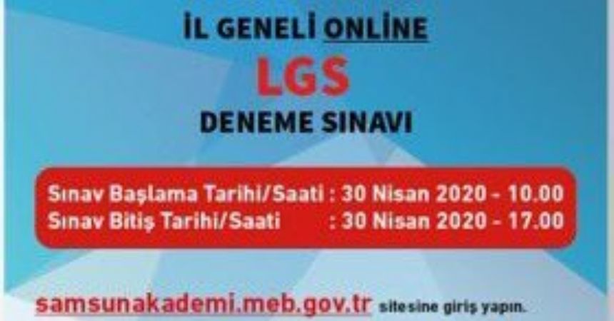 Milli Eğitim'den online sınav Milli Eğitim'den online sınav
