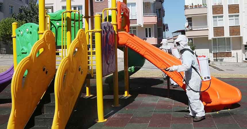 Hijyen timleri görev başında Hijyen timleri görev başında