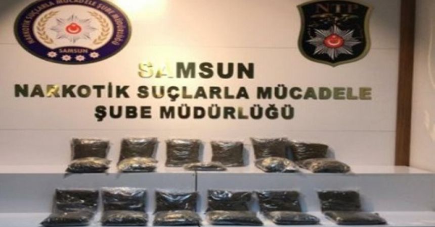 16 kilo bonzai yakalandı