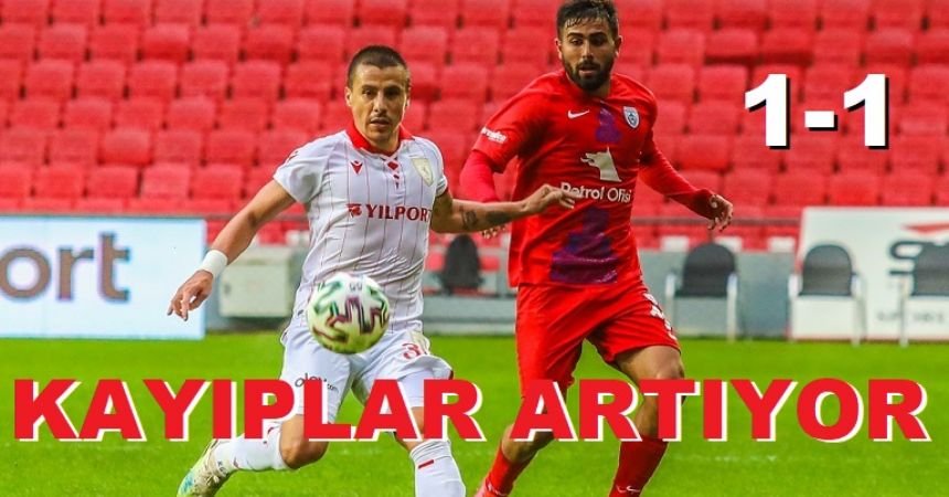 Samsunspor'da düşüş sürüyor
