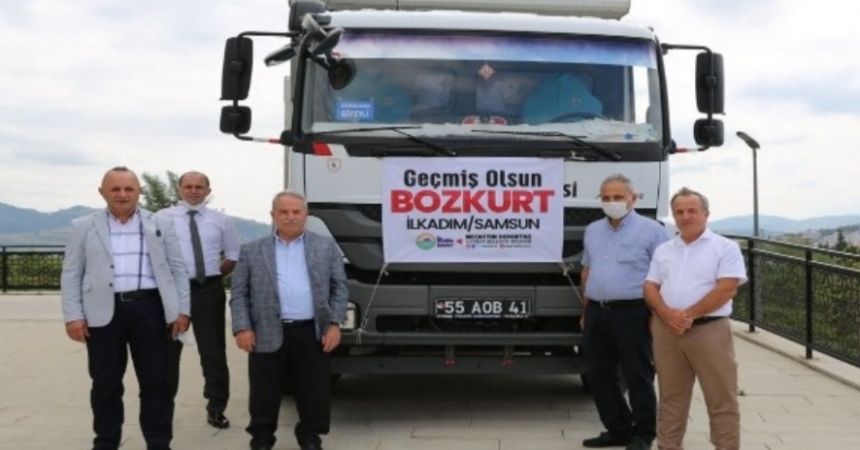 İlkadım'dan Bozkurt'a yardım İlkadım'dan Bozkurt'a yardım