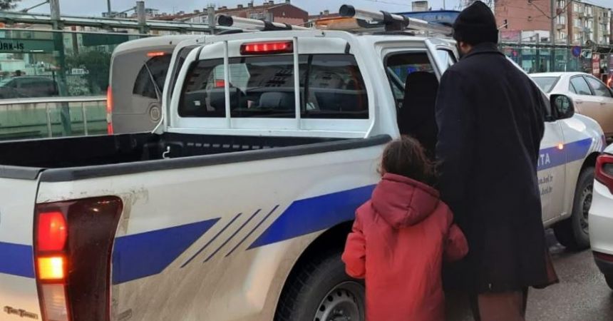 Zabıtadan dilenci operasyonu