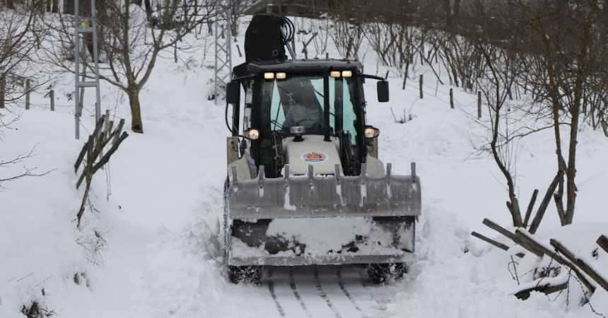 Atakum'da karla mücadele