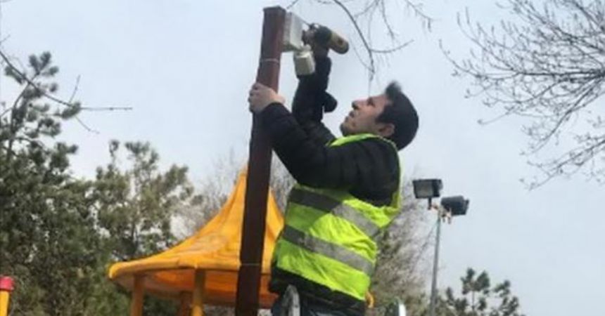 Parklara kameralı güvenlik