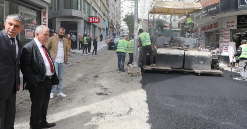 Demirtaş'tan asfalt kontrolü