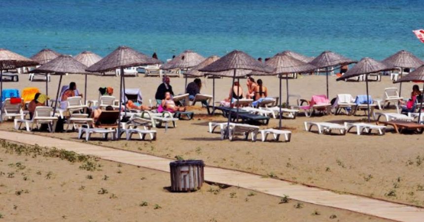 Fener plajı tam dolu