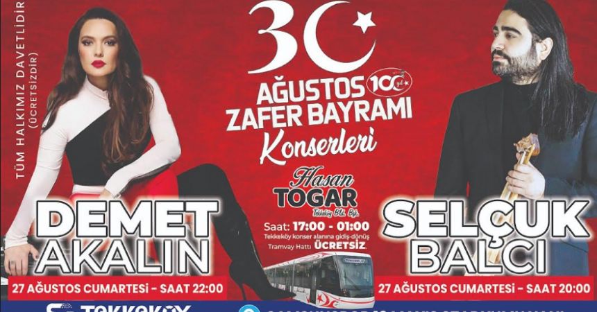 Tekkeköy’de Zafer Bayramı konserle kutlanacak